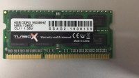 Turbox 4GB DDR3 1600MHz Notebook Ram   12800 CL11 PC3 1.35    Notebook RAM